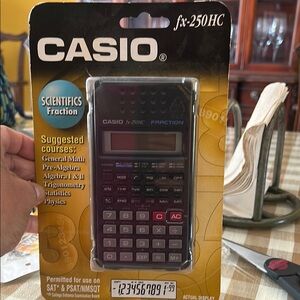 Casio fx-250HC Scientific Calculator - Black and Gray